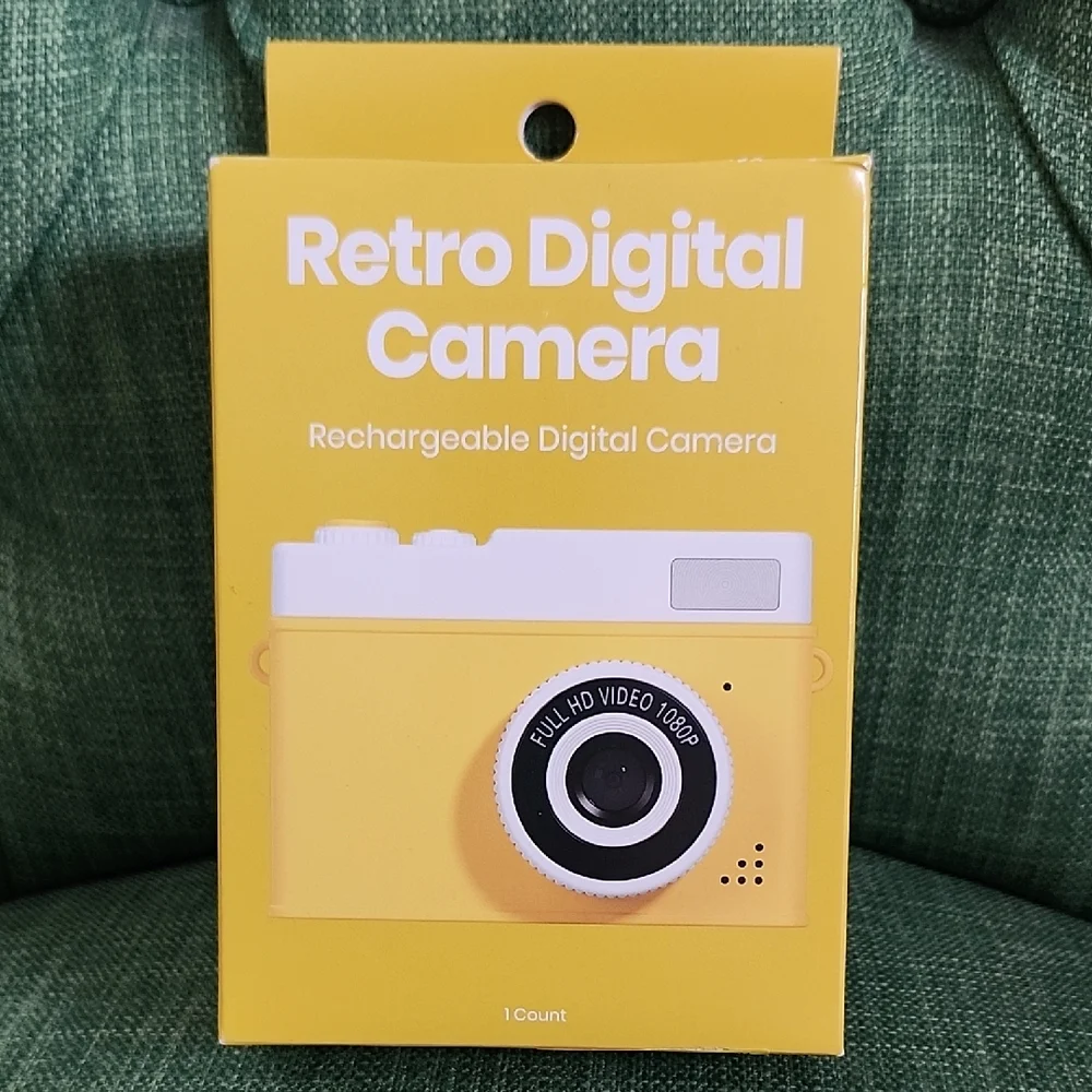 Yellow Retro Digital Camera